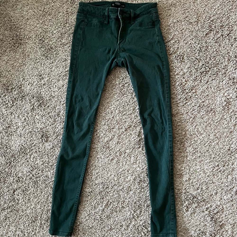 Dark Green Abercrombie Jeans